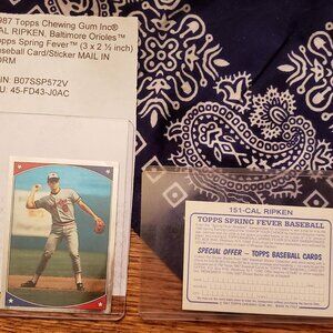 1987 Topps Chewing Gum Inc® CAL RIPKEN, Baltimore Orioles™ Topps Spring Fever™